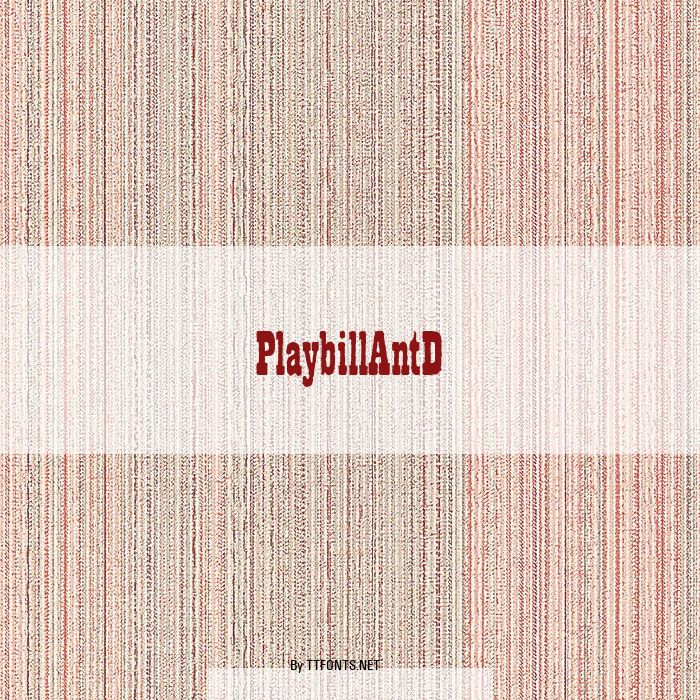 PlaybillAntD example