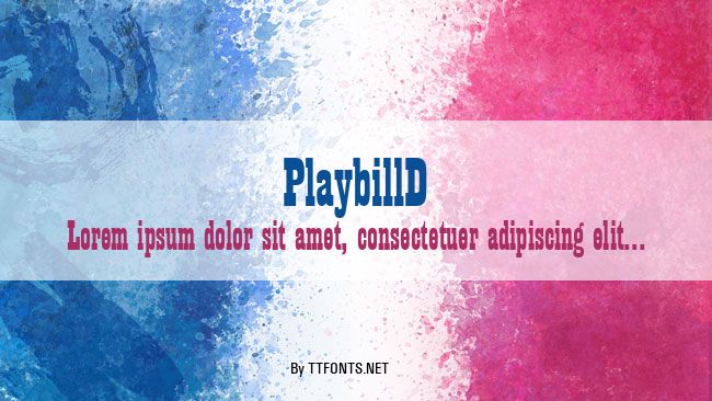 PlaybillD example