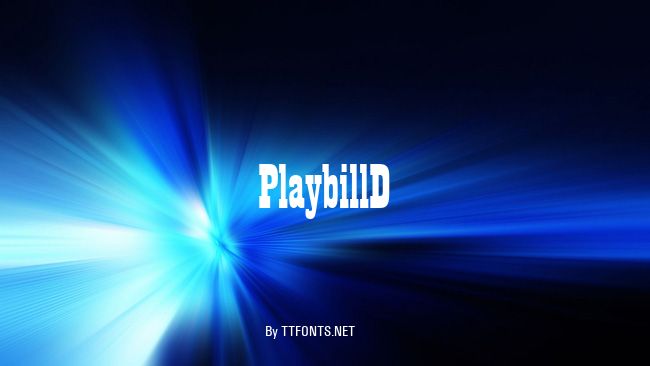 PlaybillD example