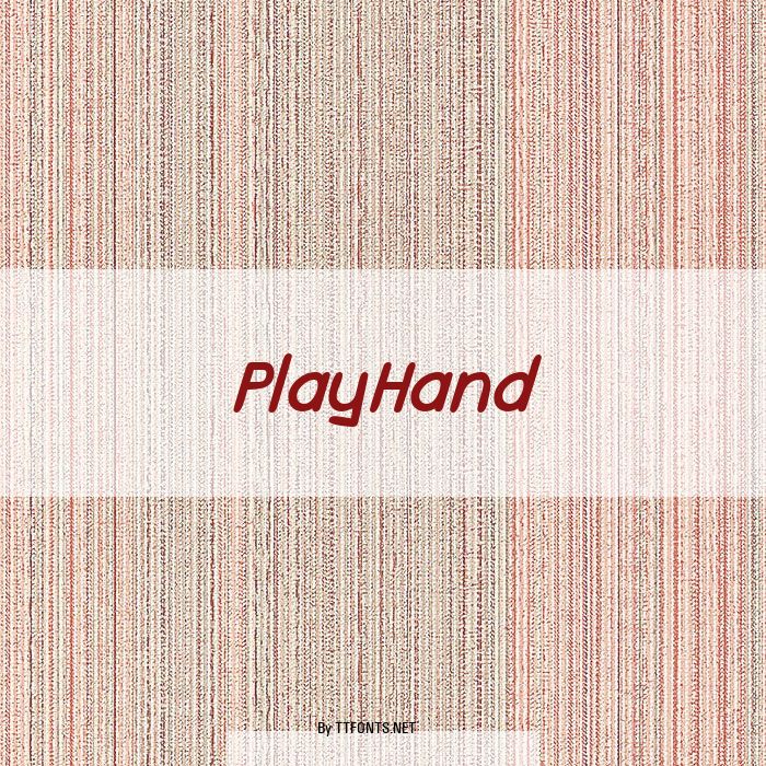 PlayHand example