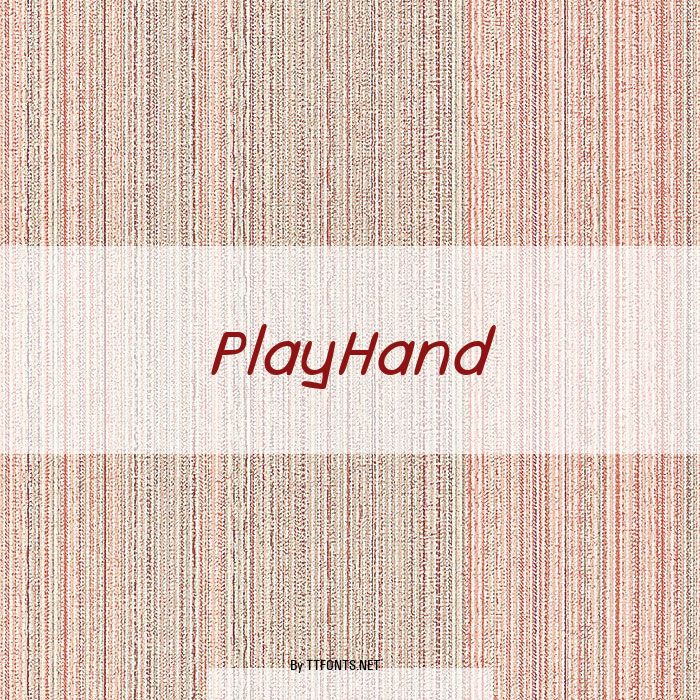 PlayHand example