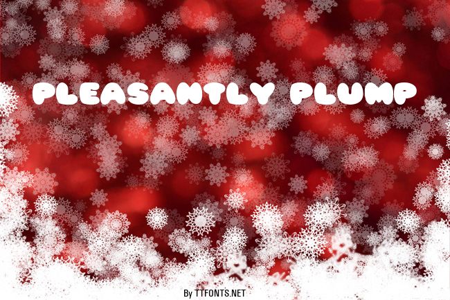 Pleasantly Plump example