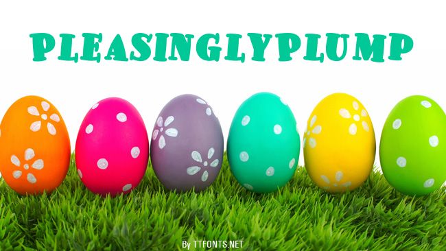 PleasinglyPlump example