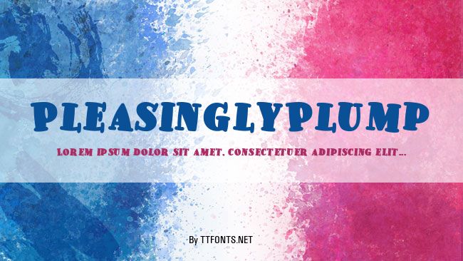 PleasinglyPlump example