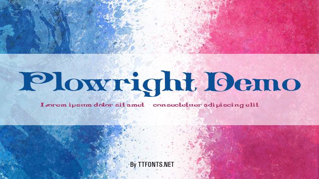 Plowright Demo example