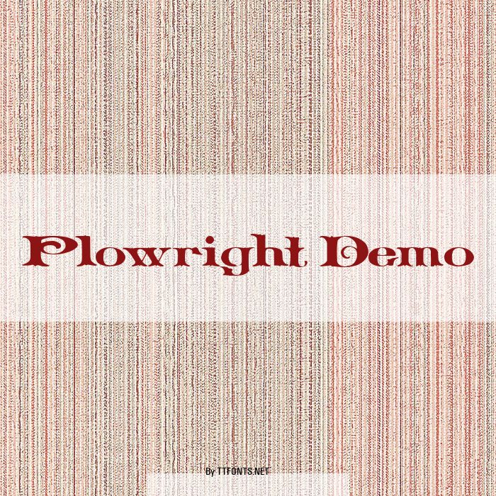 Plowright Demo example
