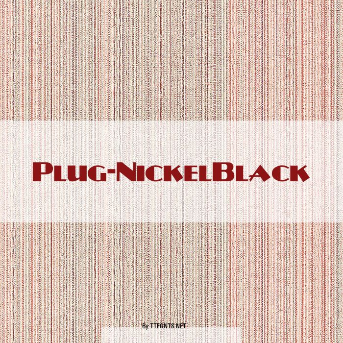 Plug-NickelBlack example
