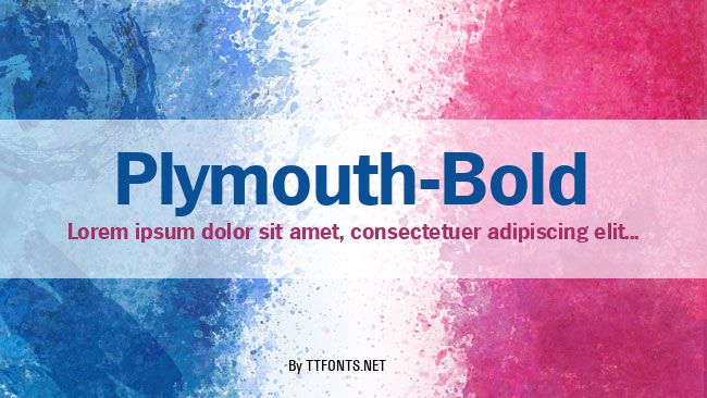 Plymouth-Bold example