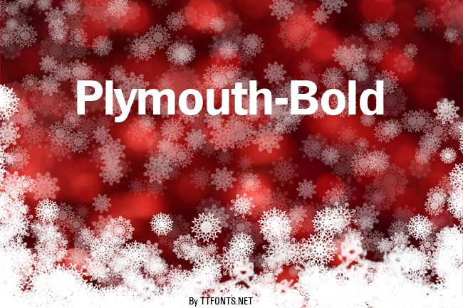 Plymouth-Bold example