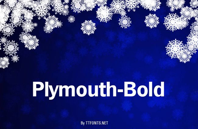 Plymouth-Bold example