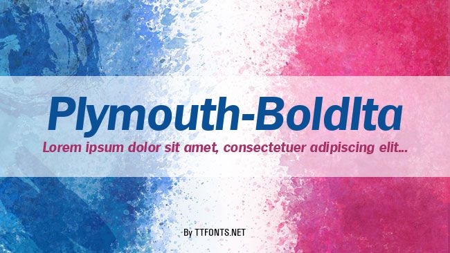 Plymouth-BoldIta example