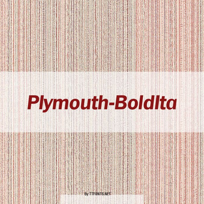 Plymouth-BoldIta example