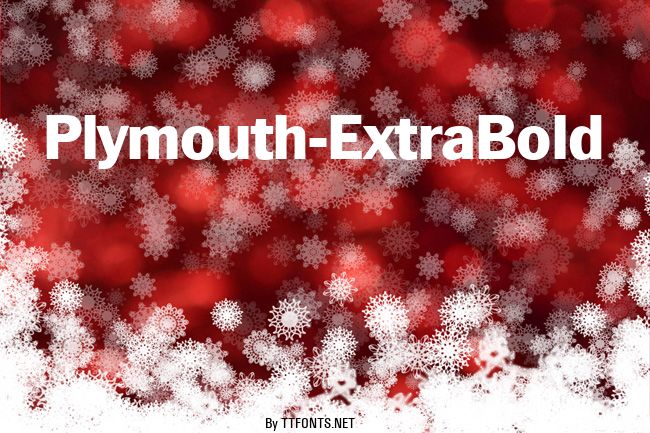 Plymouth-ExtraBold example