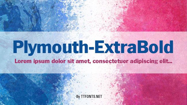 Plymouth-ExtraBold example