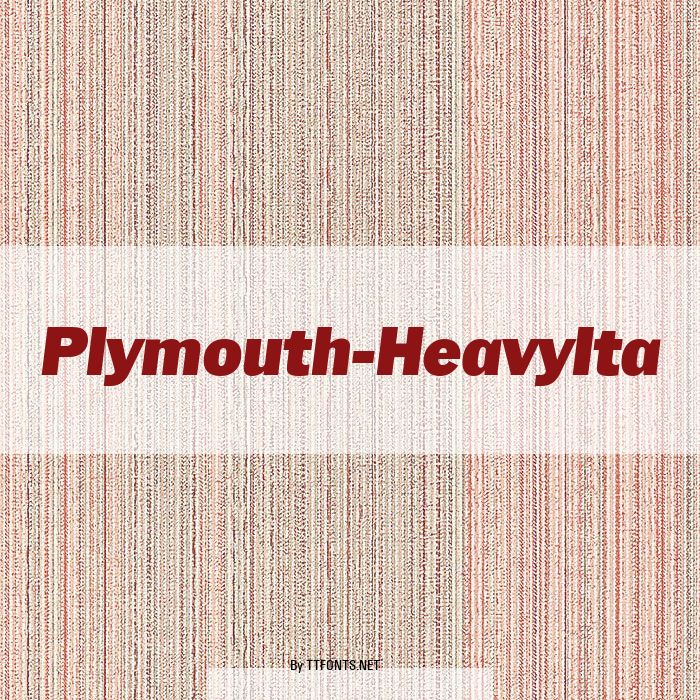 Plymouth-HeavyIta example