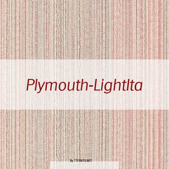 Plymouth-LightIta example