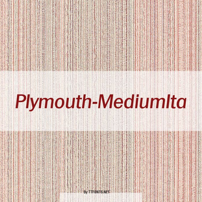 Plymouth-MediumIta example