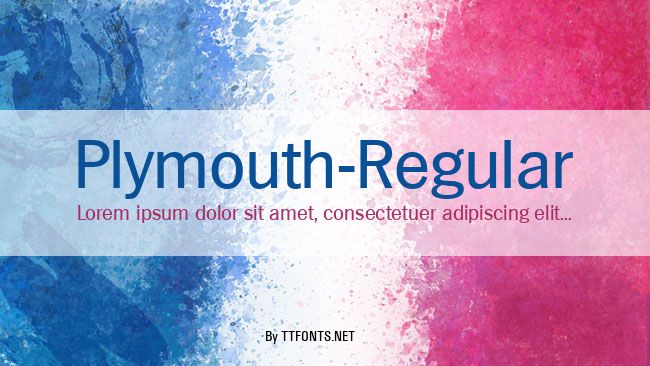 Plymouth-Regular example