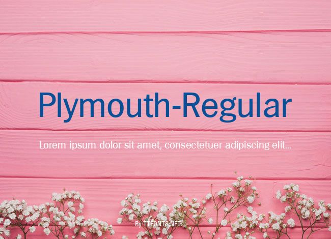 Plymouth-Regular example