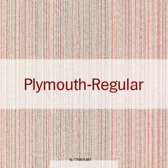 Plymouth-Regular example
