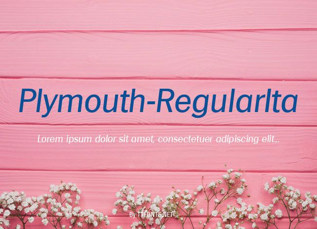 Plymouth-RegularIta example