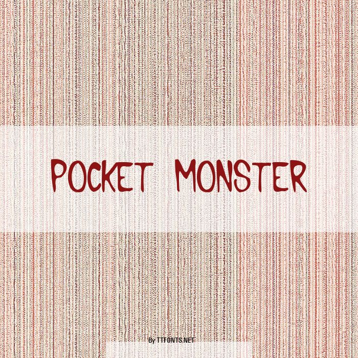 Pocket Monster example