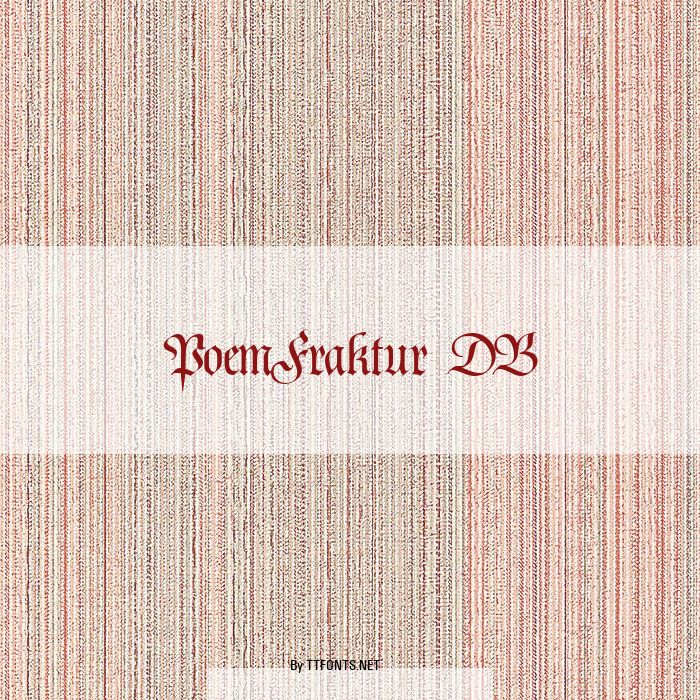PoemFraktur DB example