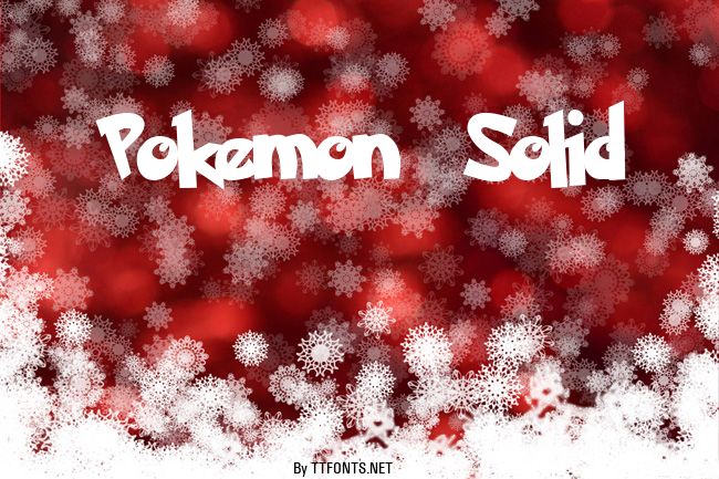 Pokemon  Solid example