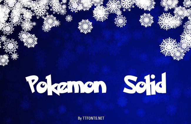 Pokemon  Solid example