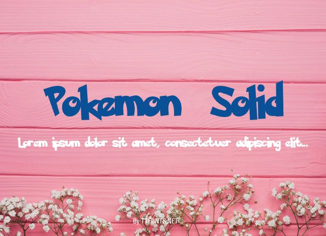 Pokemon  Solid example