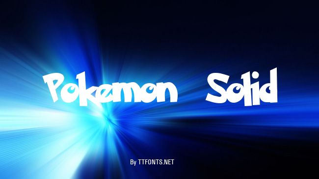 Pokemon  Solid example