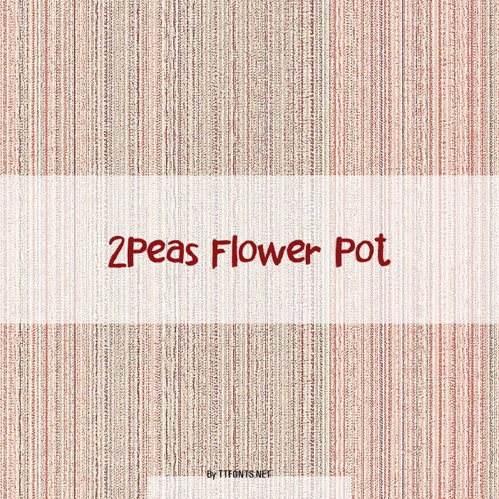 2Peas Flower Pot example