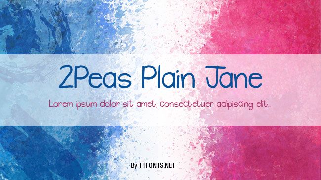 2Peas Plain Jane example