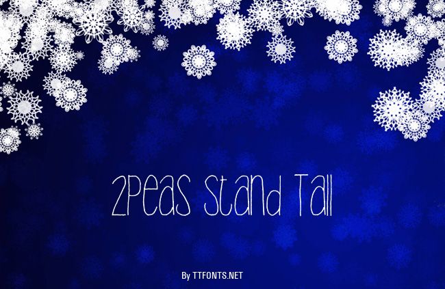 2Peas Stand Tall example