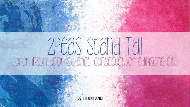 2Peas Stand Tall example