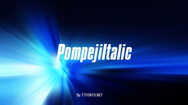 PompejiItalic example