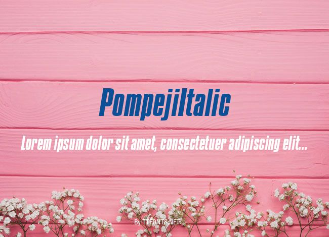 PompejiItalic example