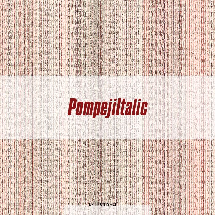 PompejiItalic example
