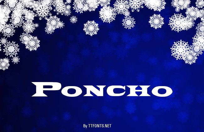 Poncho example