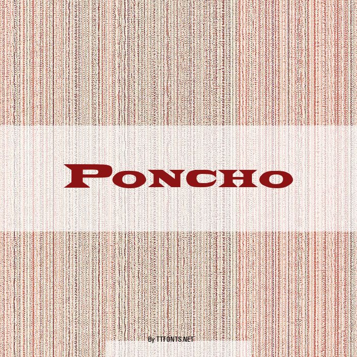 Poncho example