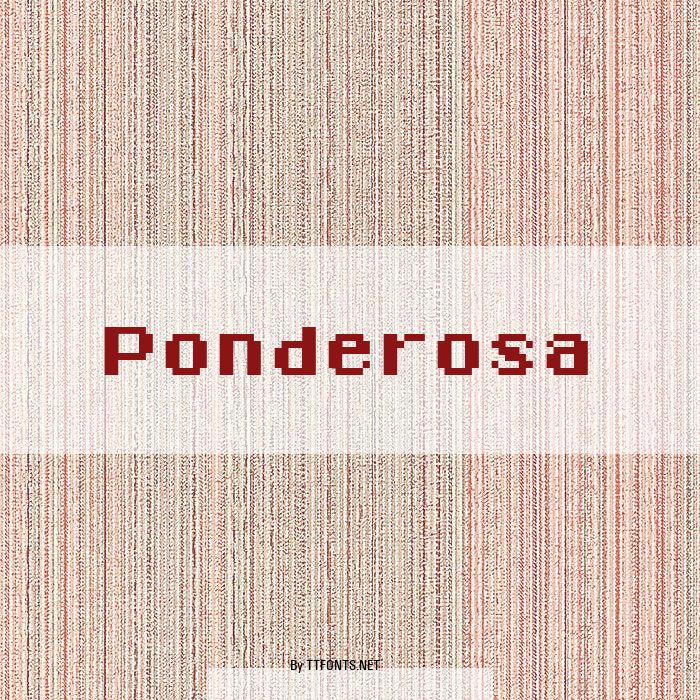 Ponderosa example