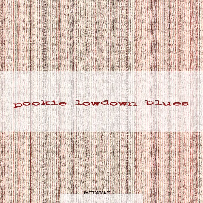 pookie lowdown blues example