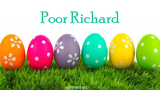 Poor Richard example