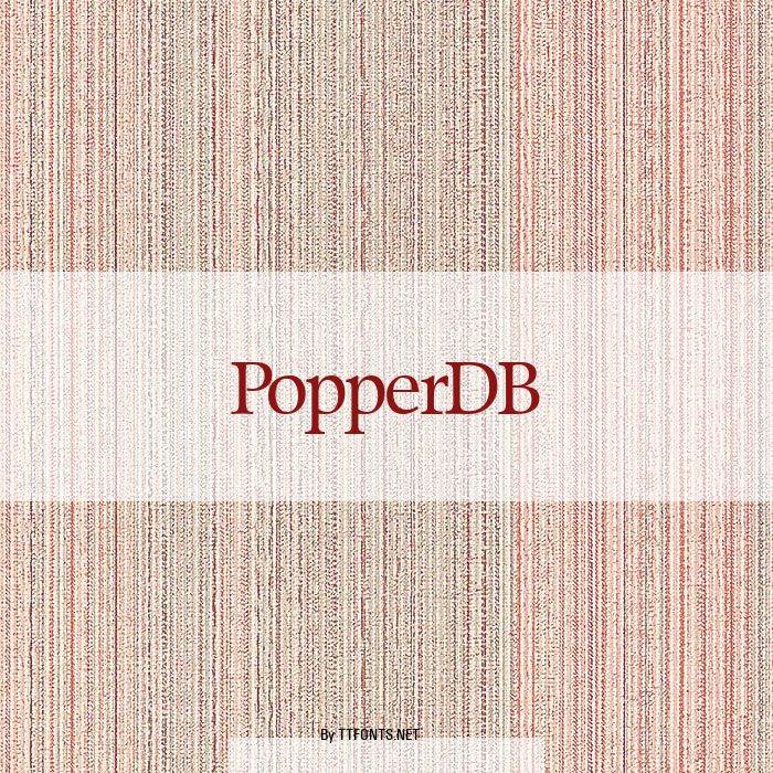 PopperDB example
