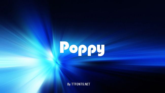 Poppy example