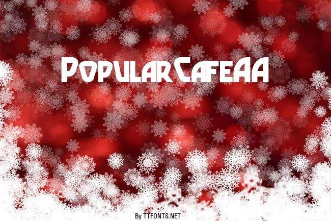 PopularCafeAA example