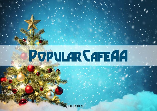 PopularCafeAA example