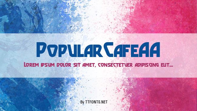 PopularCafeAA example