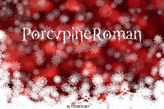 PorcupineRoman example