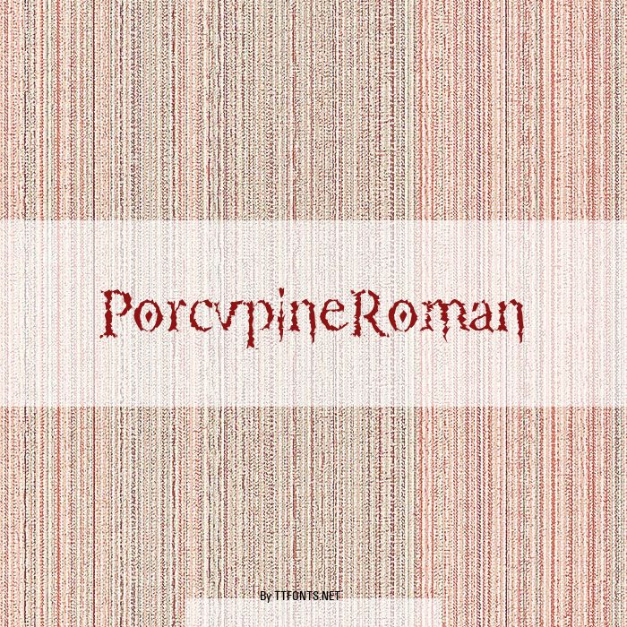 PorcupineRoman example